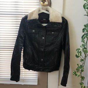 Miss Sixty brown faux leather jacket